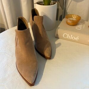 Vince Camuto Tan Suede Booties